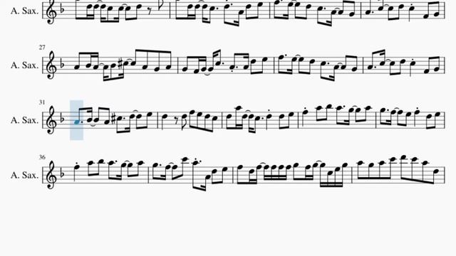 Alto Sax Sheet Music: How to play RGB by YOASOBI смотреть онлайн