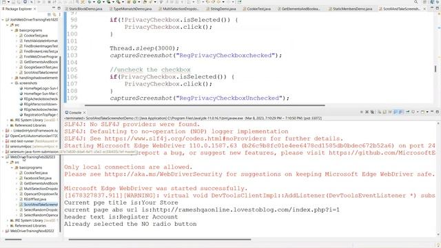 WebDriver ScrollAndTakeScreenshot JUNIT Framework Theory 03 08 2023 смотреть онлайн