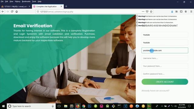 Setup PHP email validation system смотреть онлайн