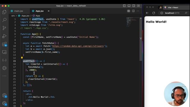 How to Refresh Data Automatically in React ? | React tutorial for Beginners смотреть онлайн