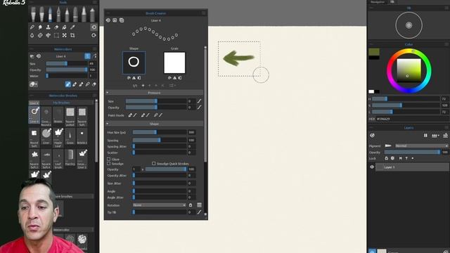 Rebelle 5 Brush Creator Tutorial Series: Shape And Grain