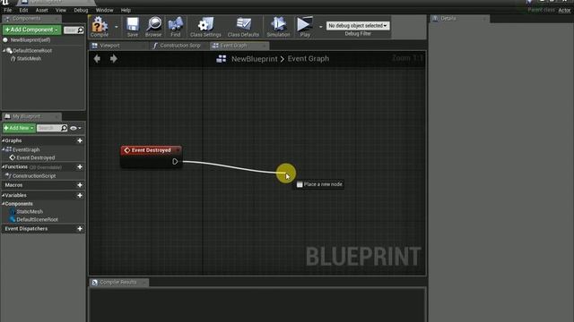 Unreal engine 4 藍圖節點教學(Blueprint node) #2(Event Destoryed) By創世螺 смотреть онлайн