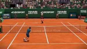 Tennis World Tour - Legend Difficulty vs. Tiafoe (PS4 Gameplay)