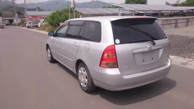 Видео-тест автомобиля Toyota Corolla Fielder (серебро, NZE121-0229829, 1NZ-FE, 2003г.) смотреть онлайн