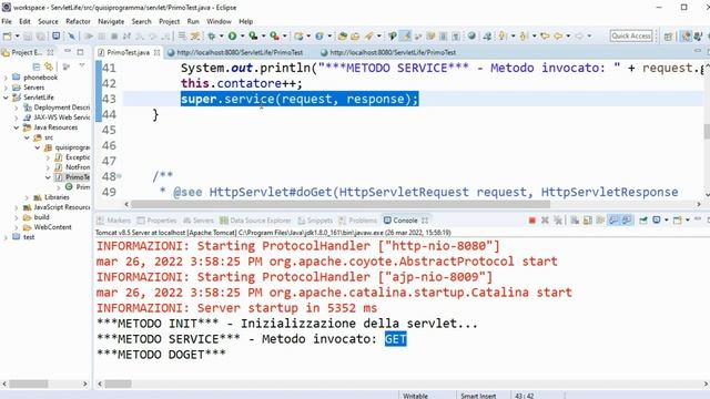 Java Servlet: il ciclo di vita di una servlet [breve introduzione] смотреть онлайн