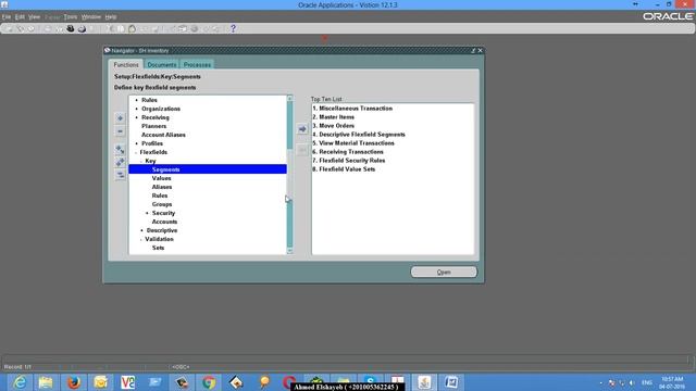 Oracle Personalizations For Control Master Items List Part 1 التحكم في قائمة الأصناف смотреть онлайн