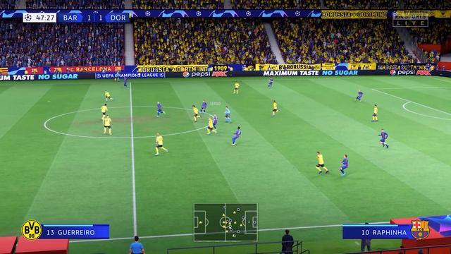 FIFA 22 | Barcelona Vs Borussia Dortmund Ft. Lewandowski, Suarez, | UEFA Champions League | Gamepla
