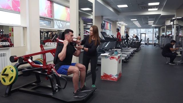 Приседания в гак машине