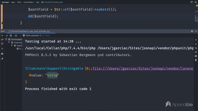 06 - Cómo ordenar recursos siguiendo la especificación JSON:API - Desarrollo de una API con Laravel смотреть онлайн