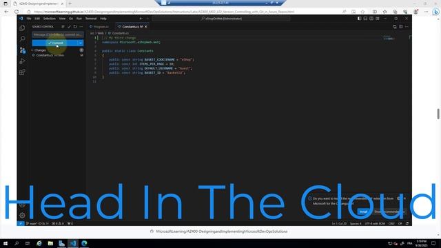 Azure DevOps Lab02 : Version Controlling with Git in Azure Repos смотреть онлайн