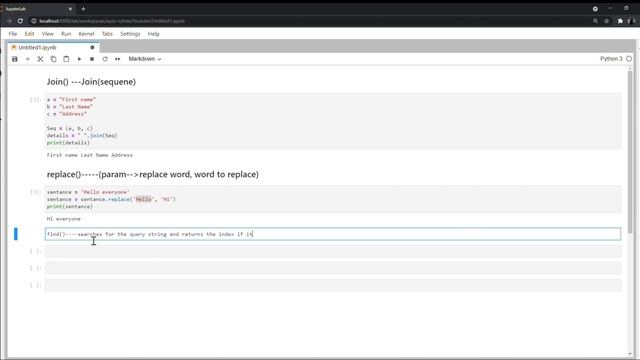 Python Strings and Inbuilt Functions | Python Tutorial #11 смотреть онлайн