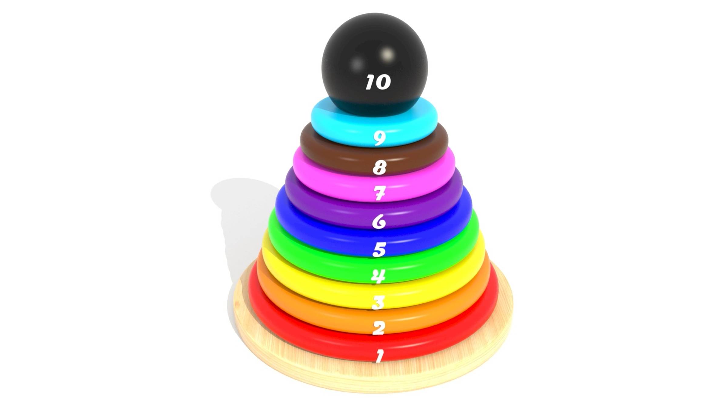 Учим Цвета и Цифры Цветная Пирамидка . Мультик для малышей. Развивающий мультфильм для детей. смотреть онлайн