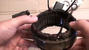 Проверка обмотки статора и ротора генератора ВАЗ на КЗ и обрыв лампочкой.