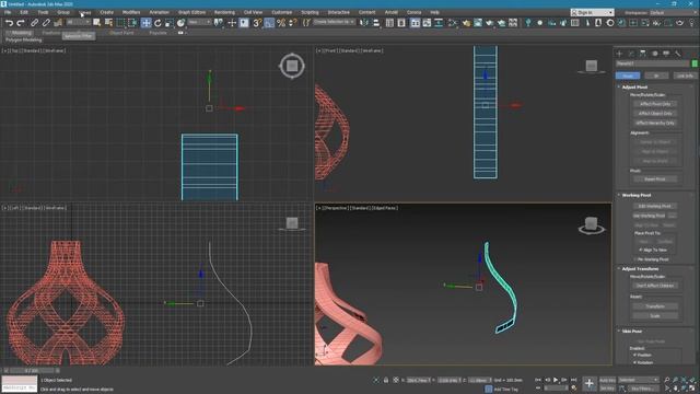 3ds Max. Моделирование_001. Круговой массив + параметрические модификаторы смотреть онлайн