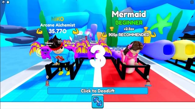 BÖLÜM 4 AĞIRLIK KALDIRMA OYUNU ? Niko ile Roblox Deadlift Simulator ? смотреть онлайн