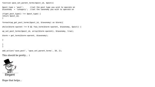 Wordpress: Elegant way to add parent categories? (2 Solutions!!) смотреть онлайн