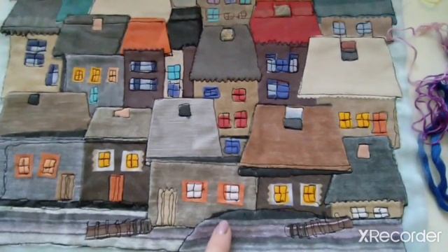 (1) Дома из мелких лоскутов мебельной ткани/текстильная пицца с вышивкой/стёжка (схс)+ пицца + бор смотреть онлайн