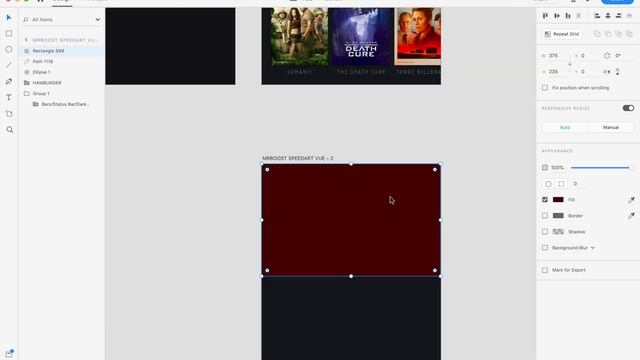VUE Cinema App | UI Design with Adobe XD - Speed Art смотреть онлайн