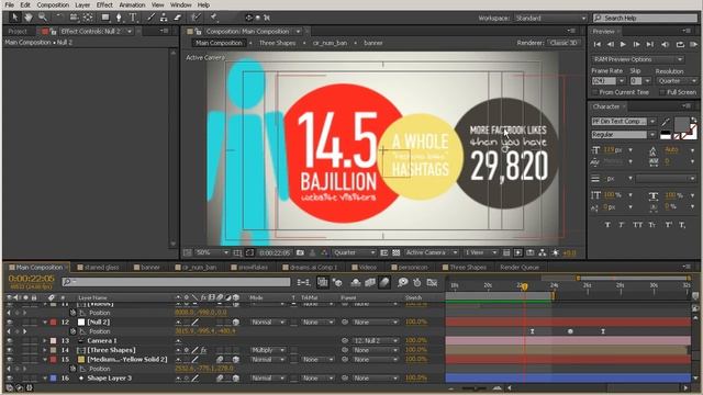 42 Finishing the project polishing Adobe After Effects Tutorial смотреть онлайн