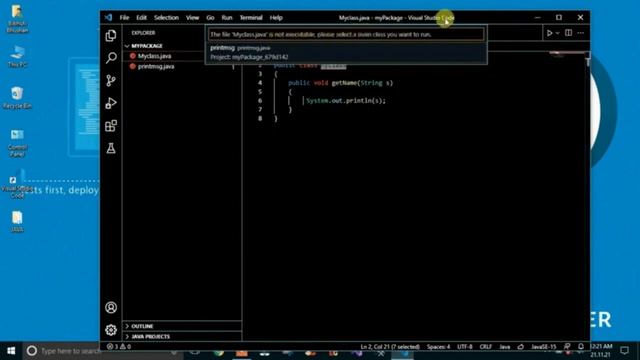 How To Create Java Package In Visual Studio Code | What Is Java Package With Example смотреть онлайн