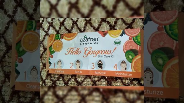 Glowing n shiny skin with "Azafran organics skin care kit" смотреть онлайн