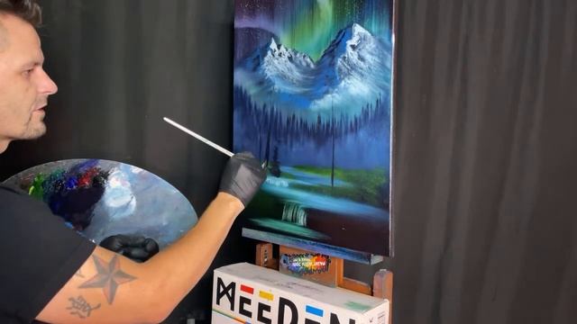 S1 Ep4 Monday Night Madness #LIVEArt #OilPainting #FreeTutorial #PaintWithJosh #BobRoss