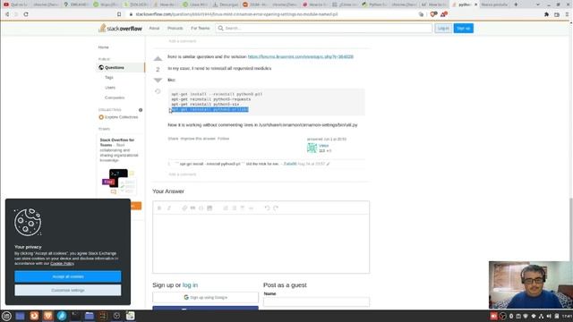 Linux Mint Cinnamon error al abrir los settings (No module named 'PIL') смотреть онлайн