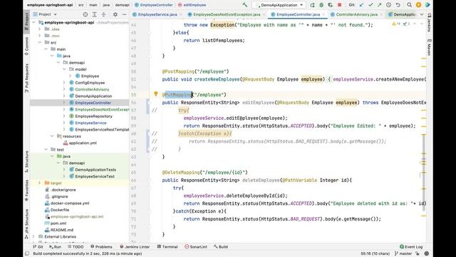 Spring boot Tutorial: Handle Exceptions using ControllerAdvice, Created User defined Exception смотреть онлайн