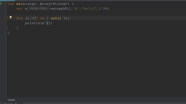 Kotlin | Use For in Array смотреть онлайн