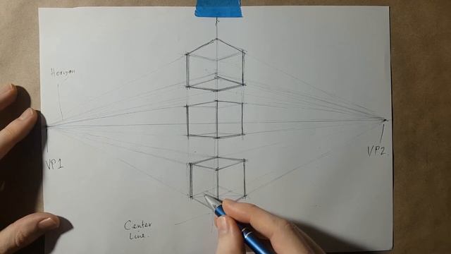 2 Point Perspective Drawing - Circles and Cylinders in Perspective смотреть онлайн