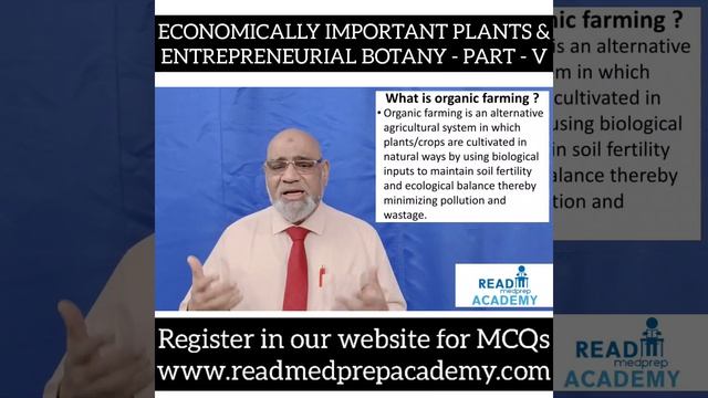 # ECONOMICALLY IMPORTANT PLANTS - PART-V - # INTRODUCTION TO ENTREPRENEURIAL BOTANY-#ORGANIC FARMIN смотреть онлайн