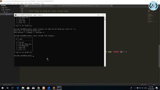 PHP & MySQL bài 8 - quản lý db sử dụng windown command line смотреть онлайн