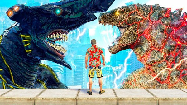 КАЙДЗЮ ПРОТИВ ГОДЗИЛЛЫ в ГТА 5 МОДЫ! КОРОЛЬ МОНСТРОВ ЧУДОВИЩЕ ОБЗОР МОДА В GTA 5! ИГРЫ ВИДЕО MODS