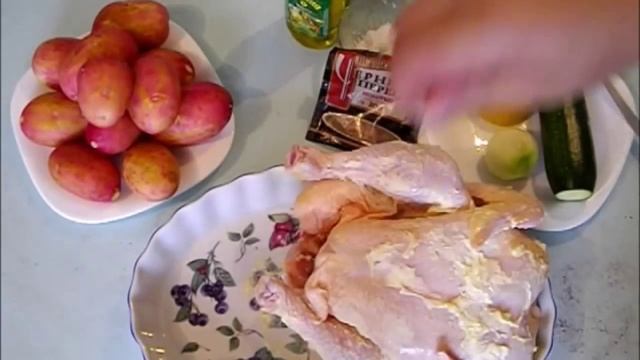 Курица с Картофельным Гарниром кулинарный видео рецепт