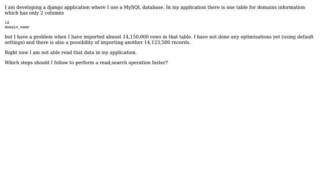 Databases: How to optimise read/write performance a MySQL table with many rows? смотреть онлайн