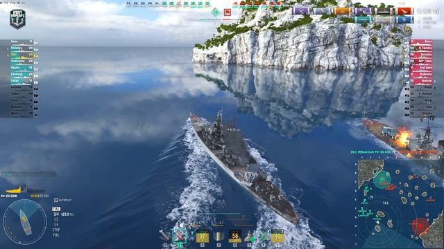Battleship Odin: 10 ships destroyed on map Neighbors - World of Warships смотреть онлайн