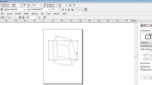 How to use Extrude Cemra on object in CorelDraw mp4 смотреть онлайн