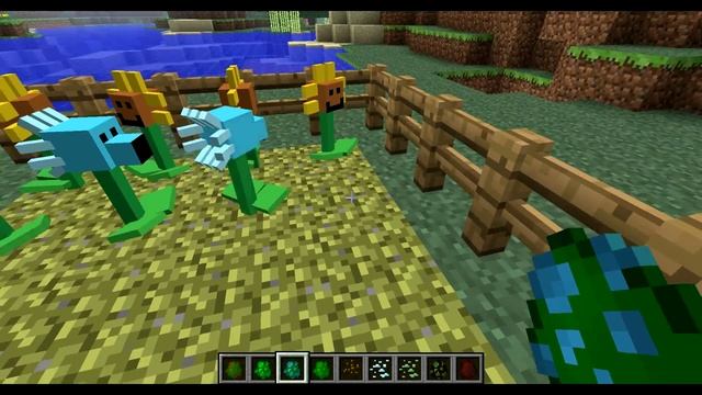 Обзор модов minecraft #3. Зомби против растений (Plants vs Zombies) смотреть онлайн