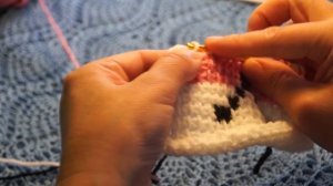 Следки тунисским вязанием с жаккардом,crochet home shoes(следки №16)