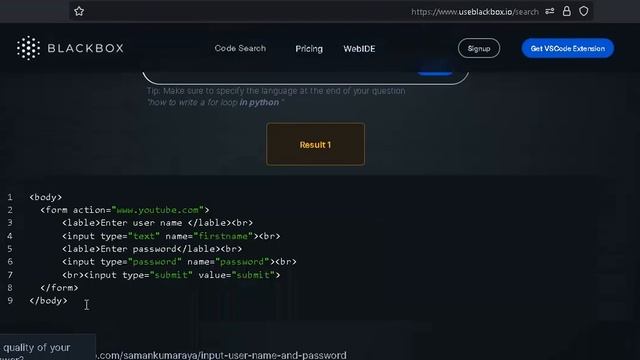 اكتب اي كود في ثواني BLACKBOX AI html , php , paython Type any code in seconds #shortvideo смотреть онлайн