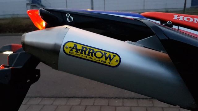 Honda crf 250 rally Arrow exhaust sound смотреть онлайн