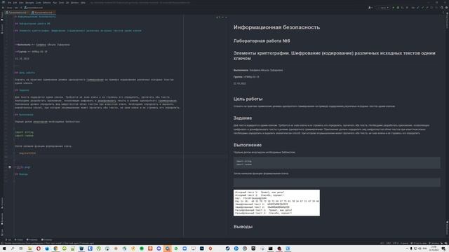 Информационнная безопасность. Лабораторная работа №8. Отчет смотреть онлайн
