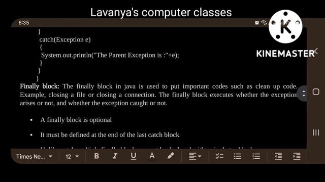 JAVA unit 3 Exception handling and multi thread notes | JNTUH R18 JAVA смотреть онлайн