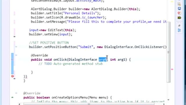 Android Dialog -With Text Input смотреть онлайн