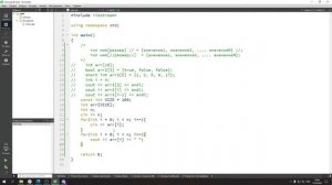 Уроки по C++. Лекция 6. Массивы. Алгоритмы на массивах - анализ и подсчет.