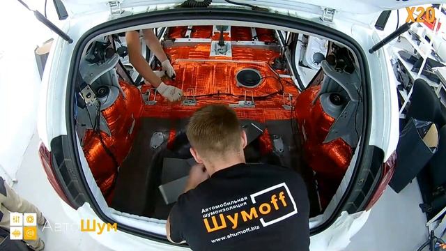 Шумоизоляция пола с арками Renault Duster в уровне Комфорт. АвтоШум. смотреть онлайн