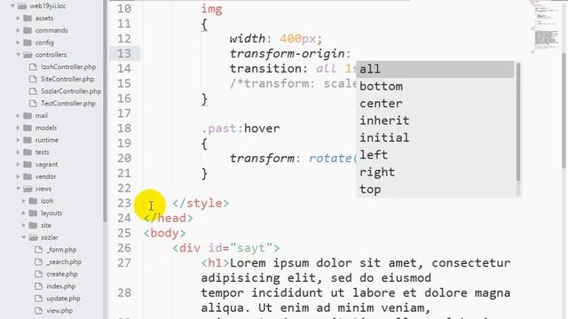 14 dars transform. Cssda obyektlarni burish, kattalashtirish смотреть онлайн