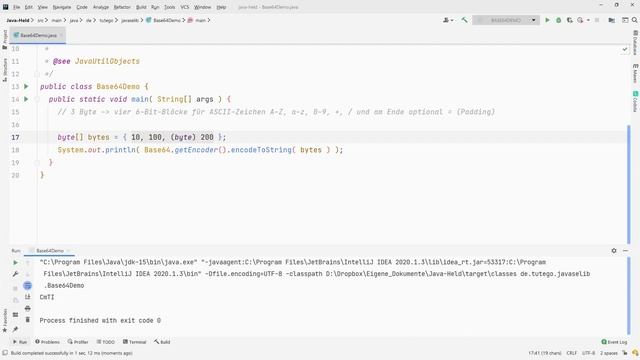 Base64-Kodierung in Java смотреть онлайн