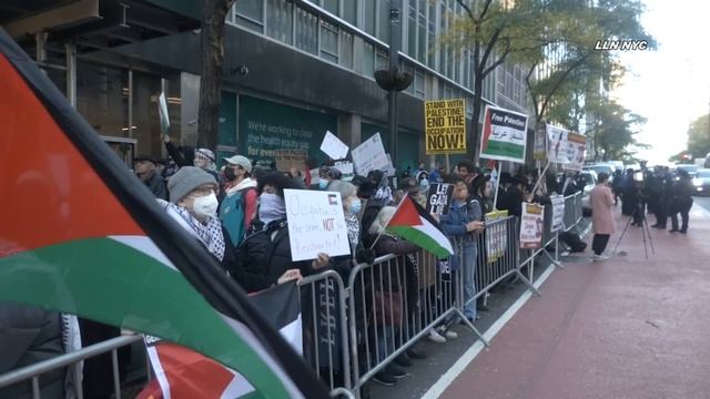 Israeli Flag Burned, Hostage Posters Ripped, Jews vs Palestinians, CUNY Protest / NYC 11.2.23 смотреть онлайн