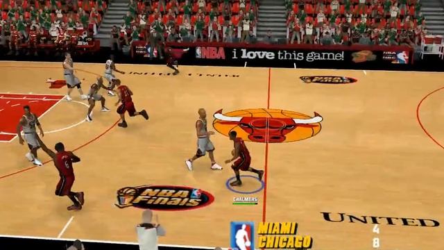 '12 Miami Heat vs '96 Chicago Bulls Gameplay Preview смотреть онлайн